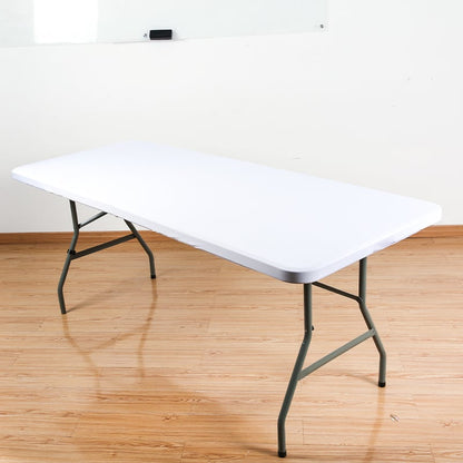 🌸 LIMITED TIME 60% OFF! ✨Pack Stretch Fabric Table Top Cap Cover, fits 4ft/6ft/8ft Tables