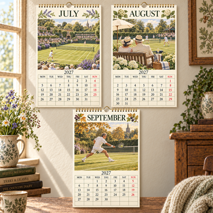2027 Lawn Tennis Calendar — Grass Courts & Summer Traditions