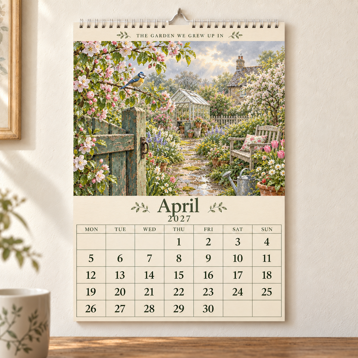 The Garden We Grew Up In – 2027 British Garden Wall Calendar