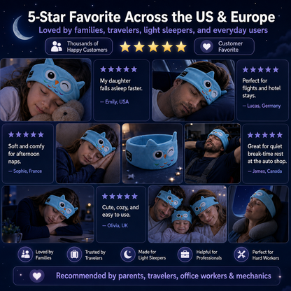 🥳 2026 HOT SALE 🥳💞 Over 50,000 sold! 🎧😴 Bluetooth Headband for Kids – 2‑in‑1: Soft Headband and Sleep Mask. Perfect for travel or naptime. 🧸✨
