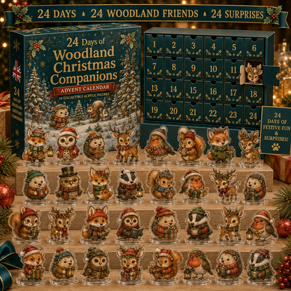 🎄 Last Day 49% OFF – Woodland Christmas Companions Advent Calendar 2026 | 24 Days of Forest Magic with 24 Unique Acrylic Wildlife Collectibles 🎁