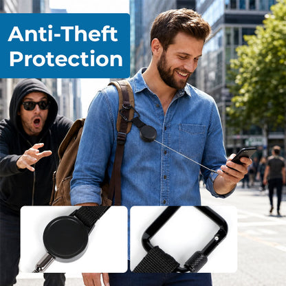 🔒 Retractable anti-theft device for mobile phone
