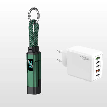 📢📢50% OFF !! ⏰4-in-1 Digital Display Keychain Charging Cable🔋📱