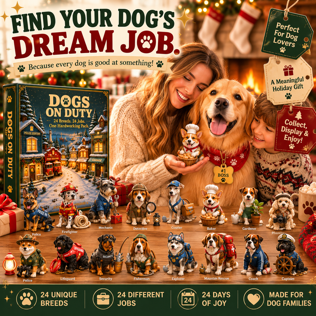 Dogs on Duty– 24 Breeds & 24 Jobs Dog Advent Calendar