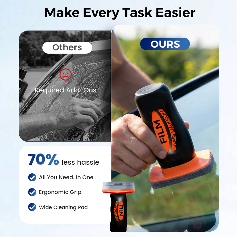 ⏰ Now only 50% off!🔥Buy 2 Get 1 Free🔥 Auto Glass Side Window Oil Film Removal Cleaner