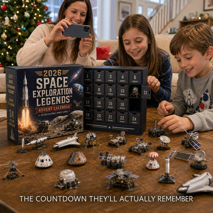 🎄Last Day 49% OFF –🚀2026 Space Exploration Legends Advent Calendar – 24 Days of 2D Space Missions, 24 Collectible Surprises