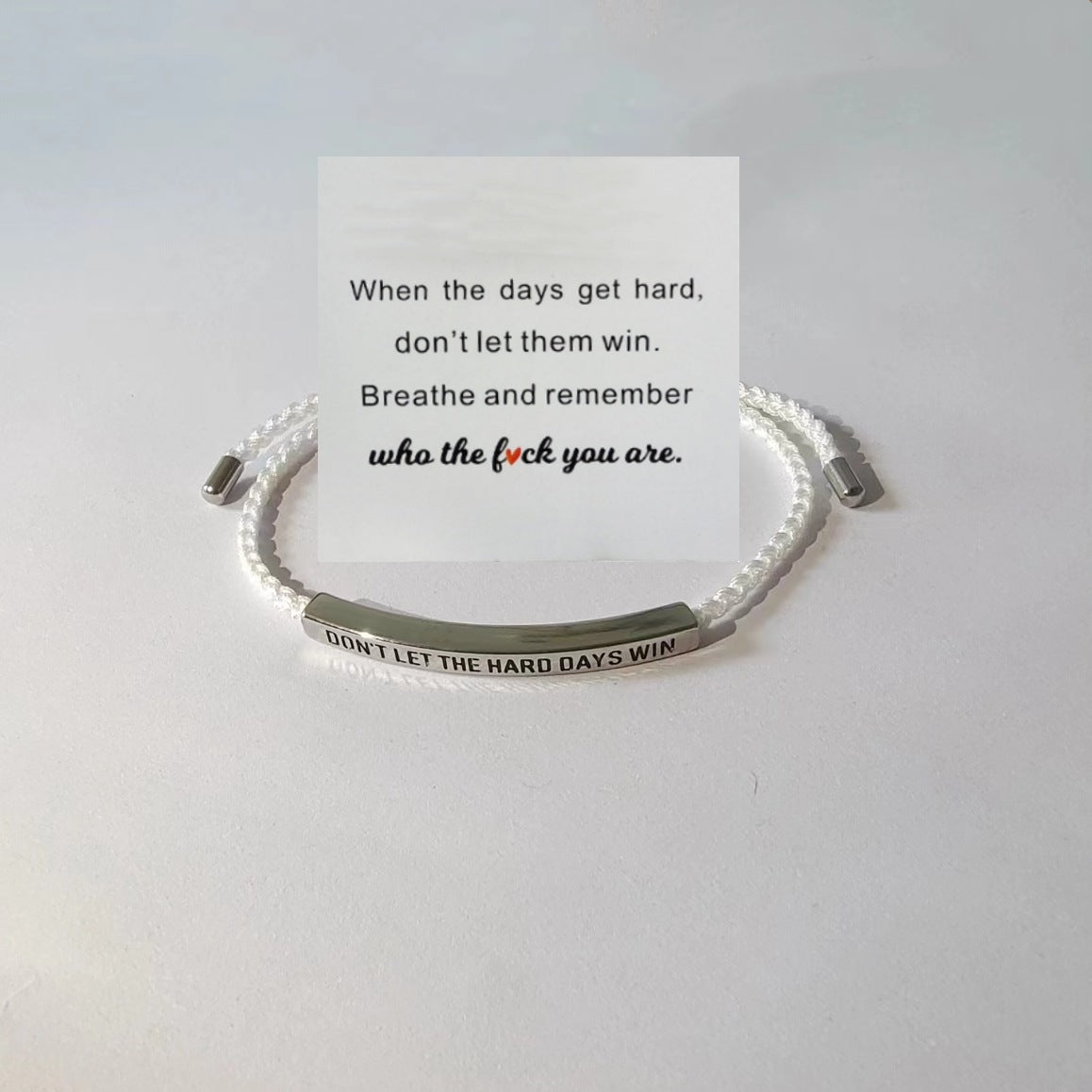 🔥Buy 1 Get 1 Free✨Don't Let The Hard Days Win Bracelet