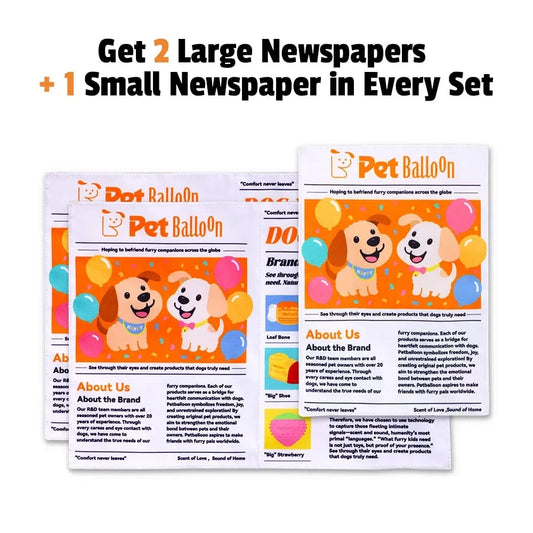 🔥HOT SALE🔥🔥3-Pack Bundle🔥Crinkle Newspaper Dog Toy for Boredom Relief, Interactive Chew Toy for Dogs