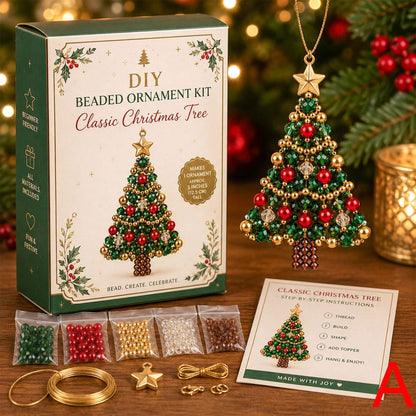 🎄 DIY Christmas Tree Beaded Ornament Kit