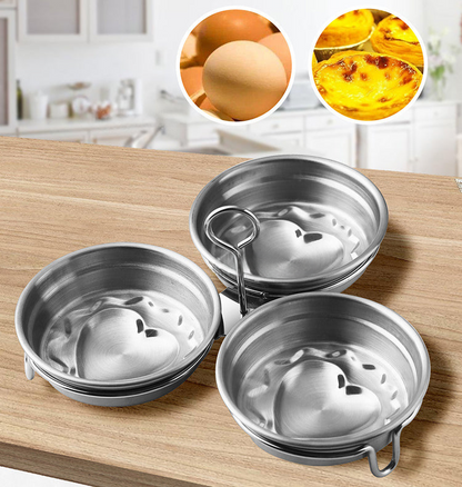 🎁 HOT SALE 49% OFF! 🥚 304 Stainless Steel Egg Cooker – Premium Food-Grade, Sturdy Mold Frame & Easy Unmolding ✨