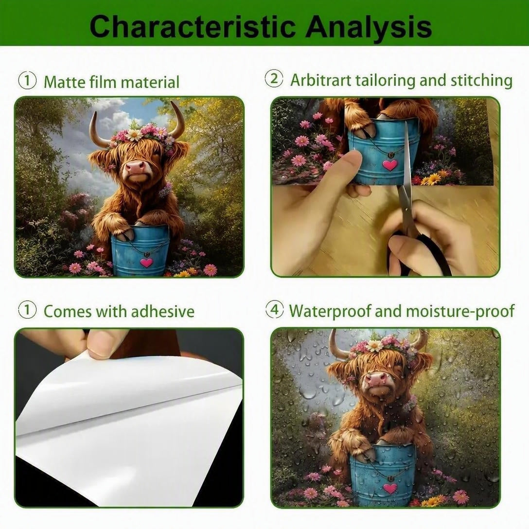 Creative Trash Can Sticker with Colourful Cartoon✨