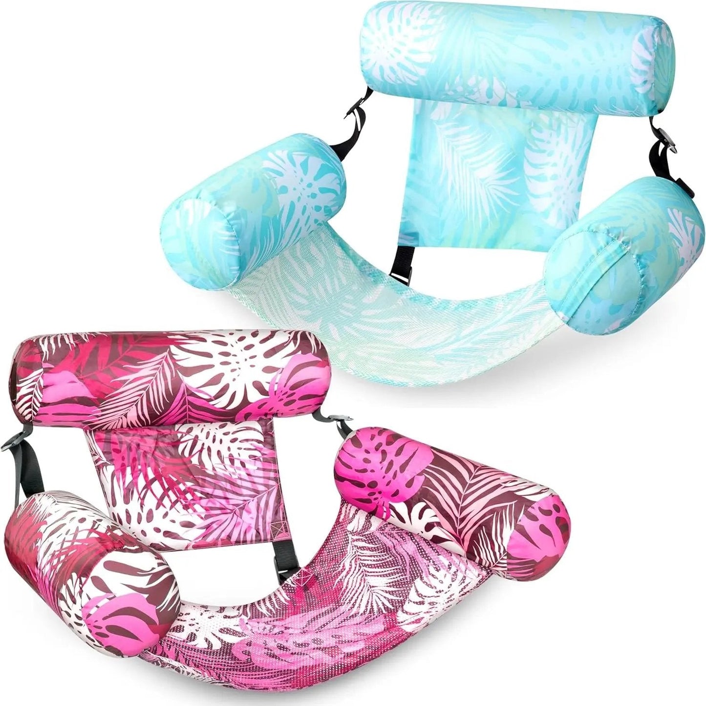 ⚡Hot Sales 49% OFF🔥Inflatable Pool Floats Adult, 2 Packs  Floating Lounge Chairs