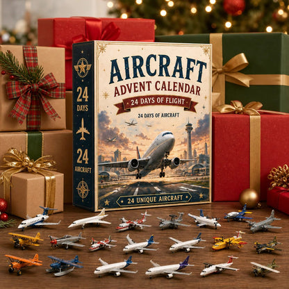 🎄Last Day 49% OFF – ✈️ Aircraft Advent Calendar 2026 | 24 Days of Flight with 24 Unique Miniature Airplanes, Jets & Aviation Collectibles 🎄🎁