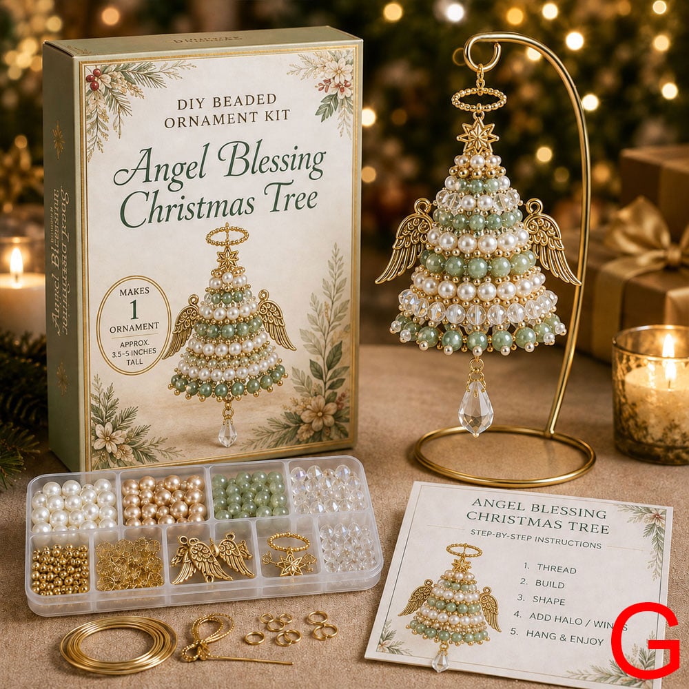 🎄 DIY Christmas Tree Beaded Ornament Kit