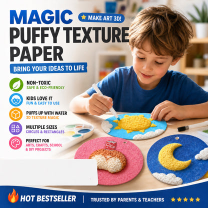 🎄Special Surprise Offer 🎁Buy 3 Get 2 Free！🔮Master the magic of painting！👩‍🎨Foam Texture Painting Paper🎁