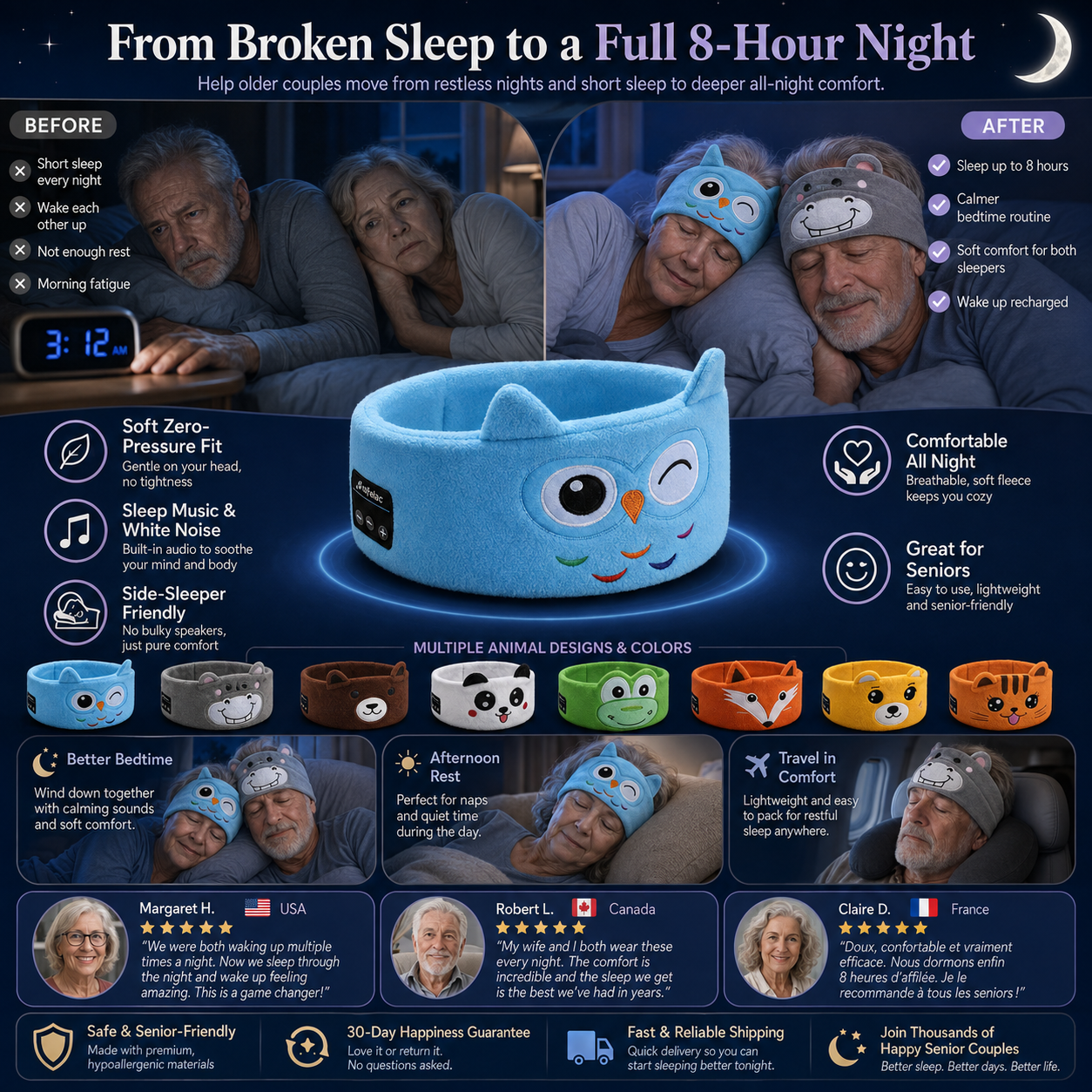 🥳 2026 HOT SALE 🥳💞 Over 50,000 sold! 🎧😴 Bluetooth Headband for Kids – 2‑in‑1: Soft Headband and Sleep Mask. Perfect for travel or naptime. 🧸✨