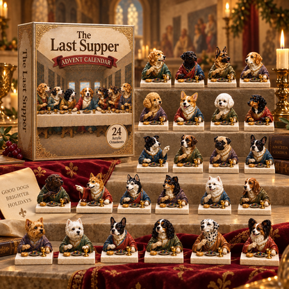 2026 Paws at the Banquet – The Last Supper Dog Advent Calendar, 24 Festive Collectibles Blind Box