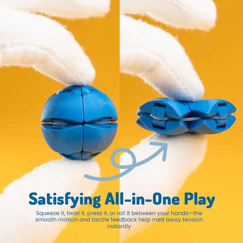 Interactive Sensory Fidget Sphere – Portable Stress Relief Desk Toy with Customizable Play
