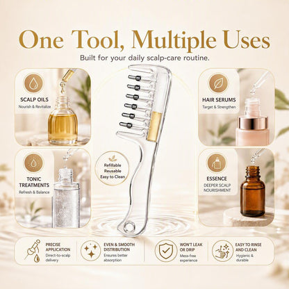 Scalp Serum Applicator Comb