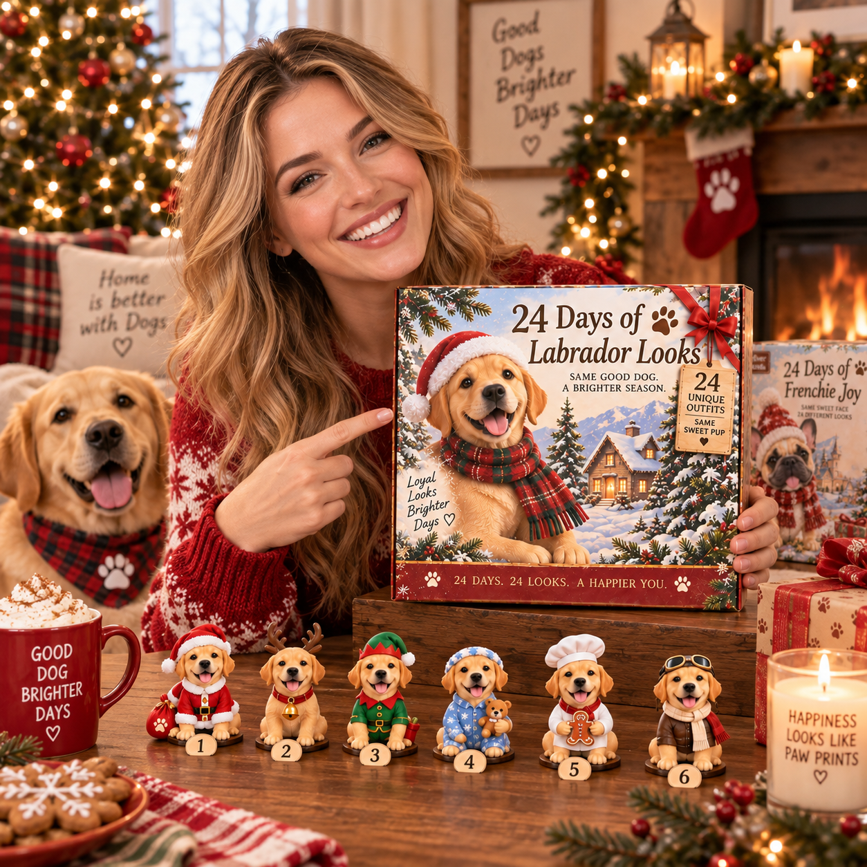 🎁Last Day 49% OFF-🐾 24 Days of Holiday Pup Adventures™