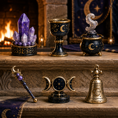 Witching Moon Advent Calendar 2027 – 24 Days of Celestial Miniatures, Mystical Moon Collectibles & Magical Gifts for Witchy Decor Lovers, Acrylic Charms Blind Box