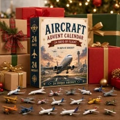 🎄Last Day 49% OFF – ✈️ Aircraft Advent Calendar 2026 | 24 Days of Flight with 24 Unique Miniature Airplanes, Jets & Aviation Collectibles 🎄🎁