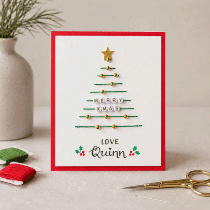 🎄🧵Christmas String Art Greeting Card DIY Kit