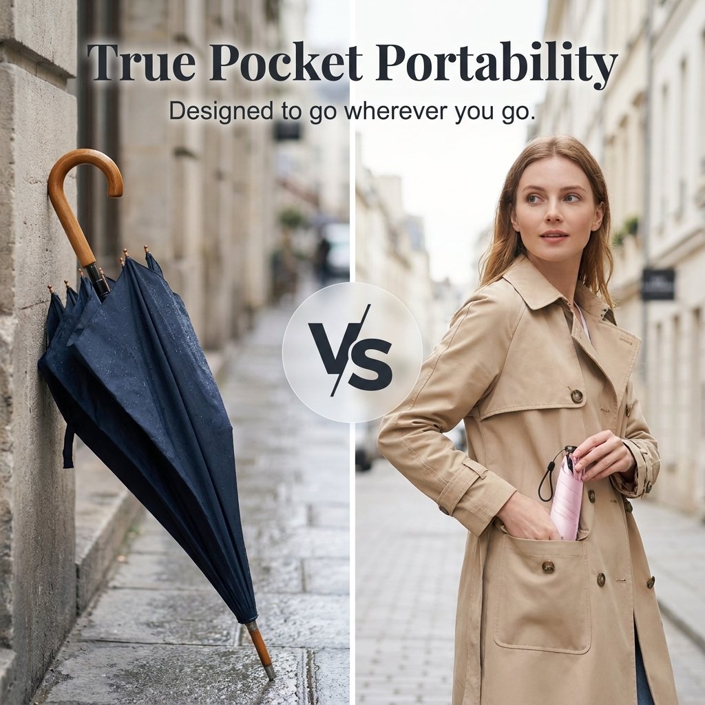 ✨Mini Pocket Sun Umbrella – Ultra-Light Sun & Rain Protection for On-the-Go! ✨