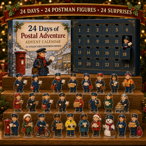 CHRISTMAS KICKOFF 49% OFF - 2026 Postal Adventure Blind Box - 24‑Day Festive Countdown, Postman Figures Blind Box - Gift For Postman Enthusiasts