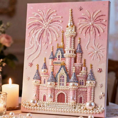 🏰✨DIY Beaded Art Kit - Castle Pearl Painting🎇
