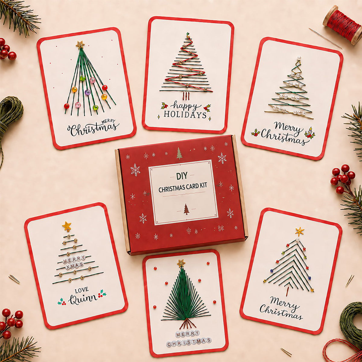 🎄Merry & Bright Christmas DIY Kit (6 pcs)