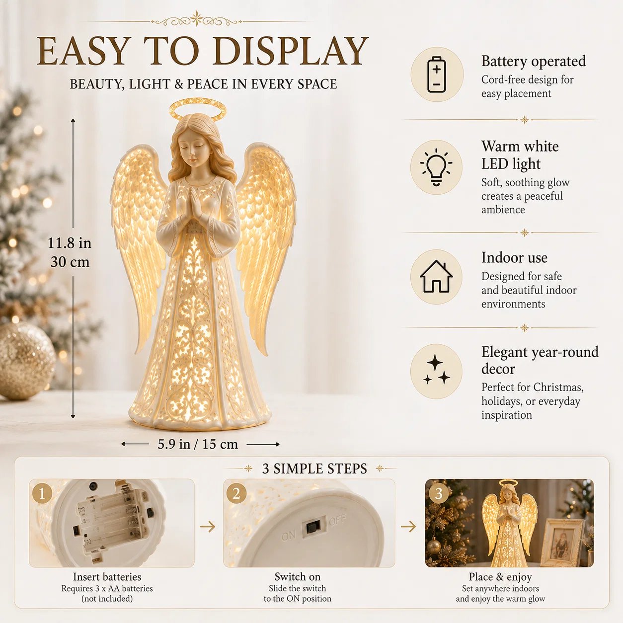 Angel Christmas Guardian Light – A Symbol of Hope, Love & Protection