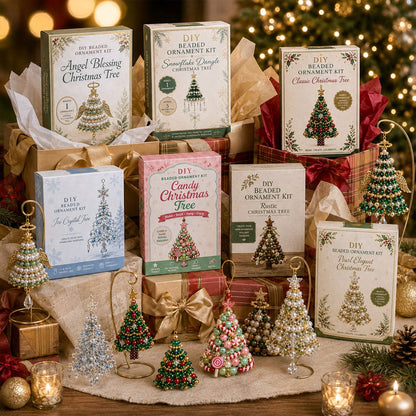 🎄 DIY Christmas Tree Beaded Ornament Kit