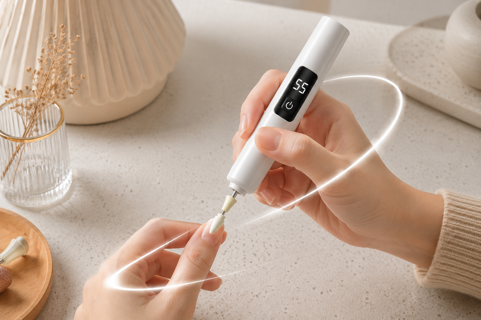 Ergonomic Comfort‑Grip Nail Handpiece