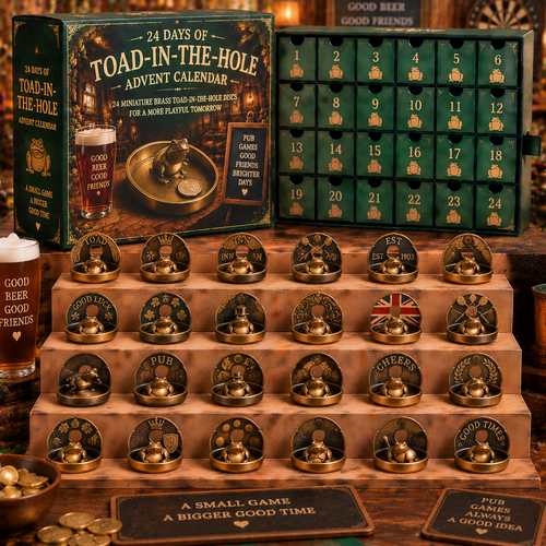 CHRISTMAS KICKOFF 49% OFF - 2026 Days of Toad‑In‑The‑Hole Blind Box - 24‑Day Festive Countdown, Toad‑In‑The‑Hole Themed Collectible Miniatures Blind Box - Gift For Traditional Pub Game Lovers