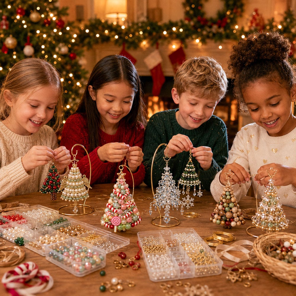 🎄 DIY Christmas Tree Beaded Ornament Kit