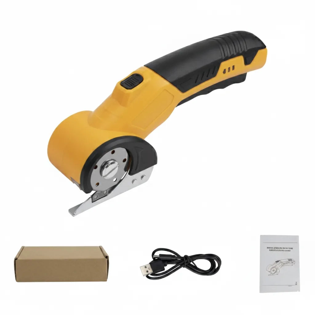 Cordless Electric Scissors 3.7V – Rechargeable Heavy Duty Cutter with Safety Lock