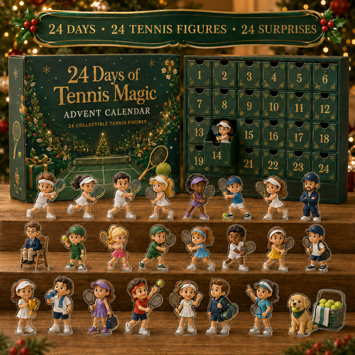 CHRISTMAS KICKOFF 49% OFF - 2026 Tennis Magic Blind Box - 24‑Day Festive Countdown, Tennis Figures Blind Box - Gift For Tennis Lovers