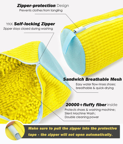 Microfiber Shoe Washing Machine Bag for Sneakers