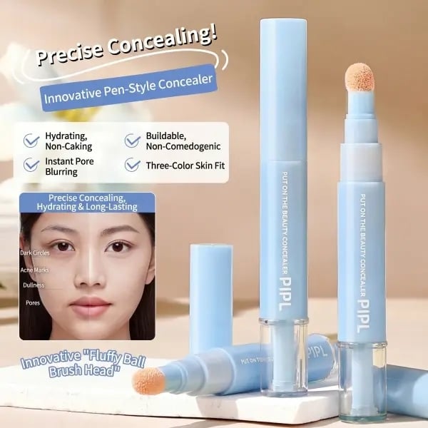 🏆 Last Day Special Price £9.99! 💙Buy 1 Get 1 Free💙Dual-effect Concealer & Foundation Eye Concealer - 24-hour long-lasting🖋️