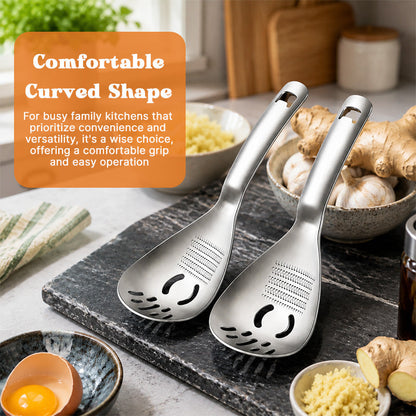 Multi-functional grinding spoon made of 304 stainless steel | For garlic, ginger, puree, and baby food
