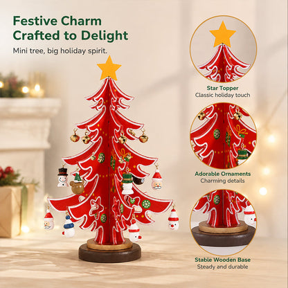 🎄 DIY Wooden Christmas Tree Ornament Set | Festive Wooden Craft Kit For Christmas Decorating