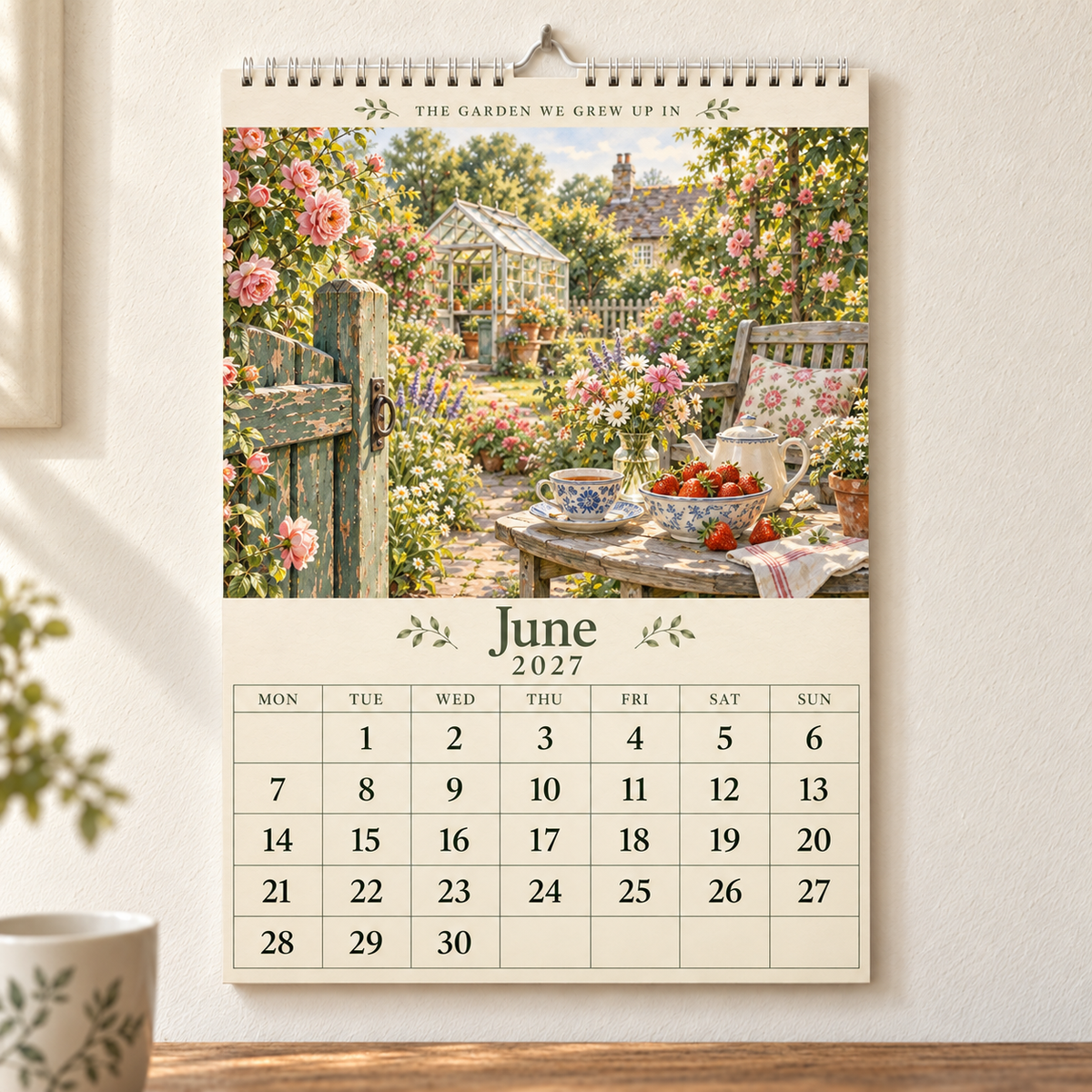 The Garden We Grew Up In – 2027 British Garden Wall Calendar