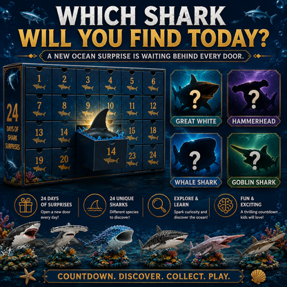 🔥49% Off Today Only-🦈 2026 Shark World Advent Calendar