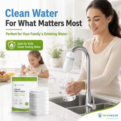 ⏰56%OFF⚡50K+ SOLD!💥Anti-Splash Kitchen Faucet Cotton Filter for Sediment & Rust Removal
