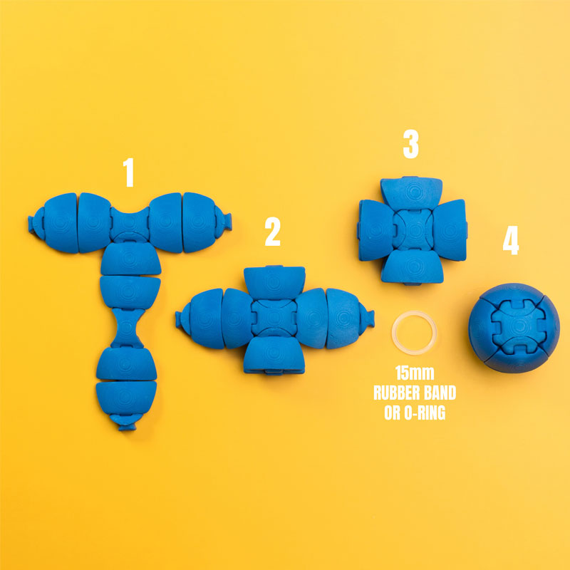 Interactive Sensory Fidget Sphere – Portable Stress Relief Desk Toy with Customizable Play