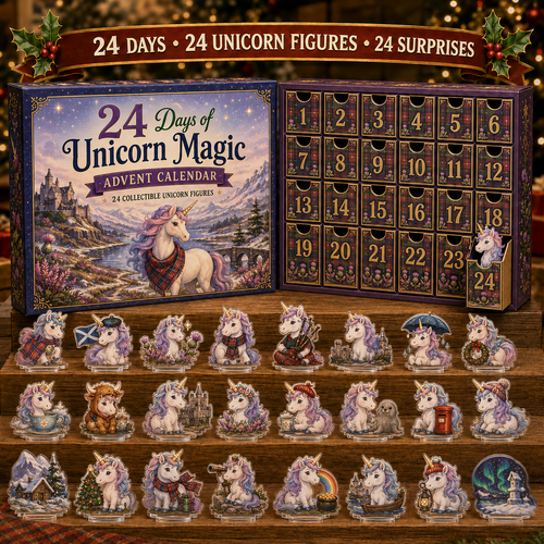 CHRISTMAS KICKOFF 49% OFF - 2026 Unicorn Magic Blind Box - 24‑Day Festive Countdown, Unicorn Figures Blind Box - Gift For Unicorn Lovers