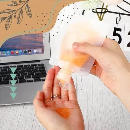 🌷Summer SALE - Portable Travel Fluid Makeup Packing Bag(10 Pcs）