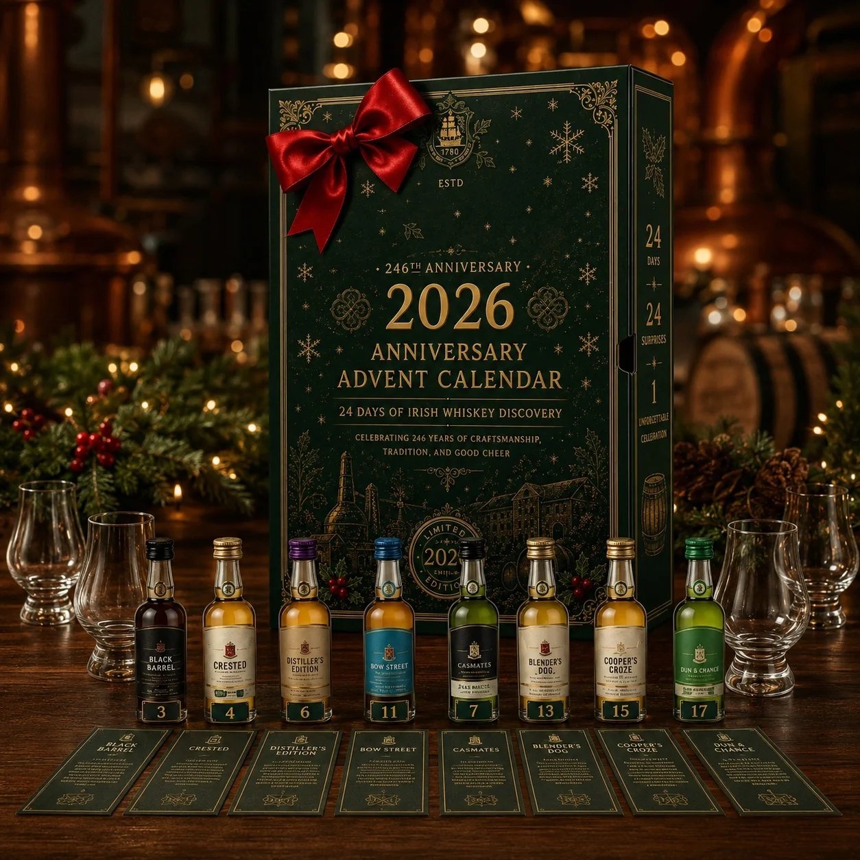 ⏰Limited Stock 49% OFF❄️2026 246th Anniversary Advent Calendar📅24 DAYS OF IRISH WHISKEY DISCOVERY