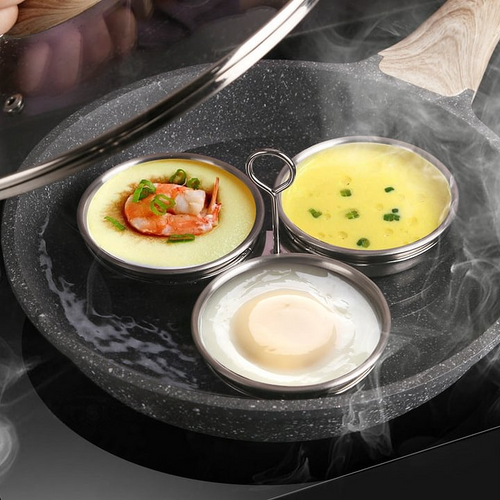 🎁 HOT SALE 49% OFF! 🥚 304 Stainless Steel Egg Cooker – Premium Food-Grade, Sturdy Mold Frame & Easy Unmolding ✨